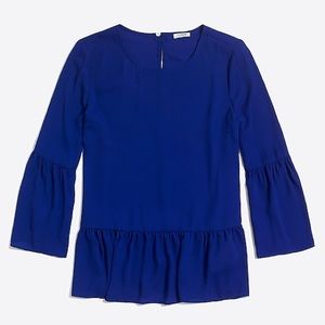 J Crew Peplum Top